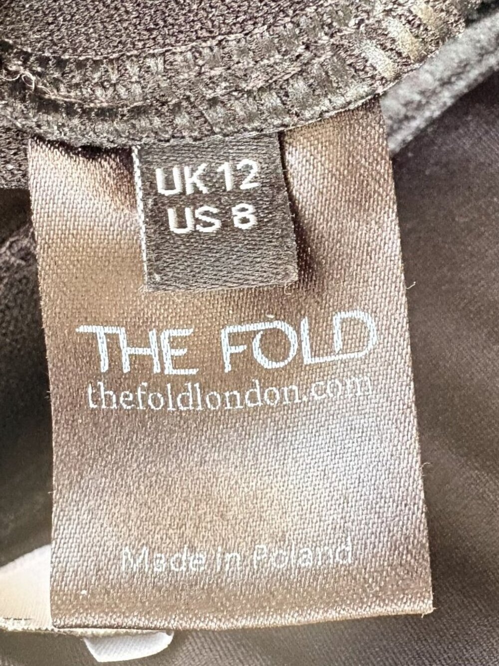 The Fold London Black Clever Crepe Trouser Pants Pull On Pintucked Us 8 Uk 12 — image 4 of 5